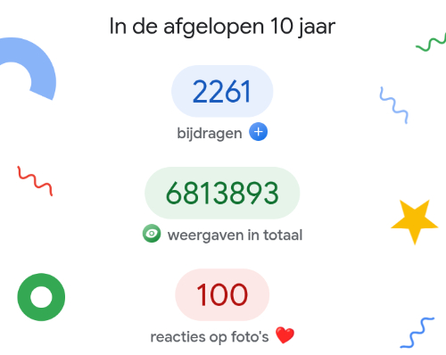 google bijdragen 10 jaar lang