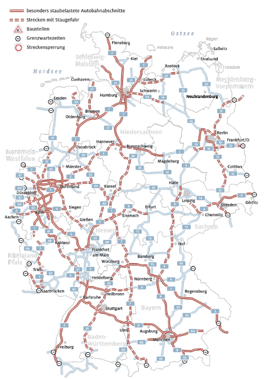 stau informatie duitsland