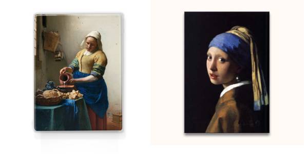 melkmeisje en meisje met de parel